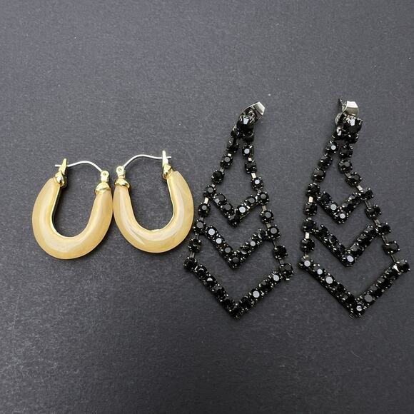 Dangle Fashion Earrings Lot 10 Pierced Drop Classic Stylish Wearable Variety - Picture 2 of 7